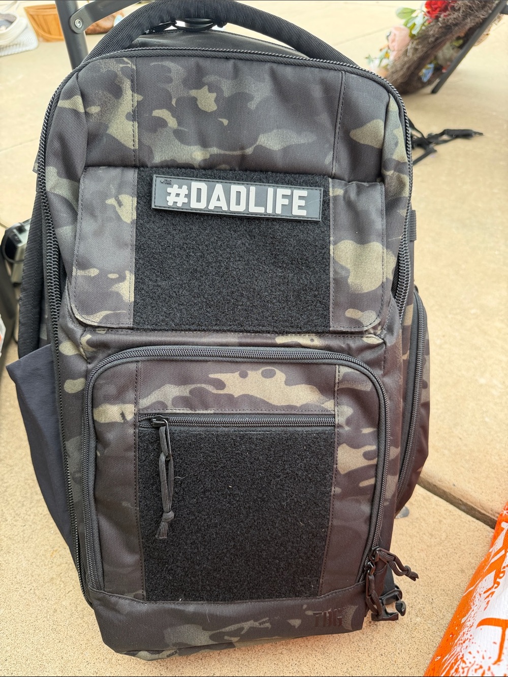 #DADLIFE Black Camo Tactical Backpack - Diaper Bag
